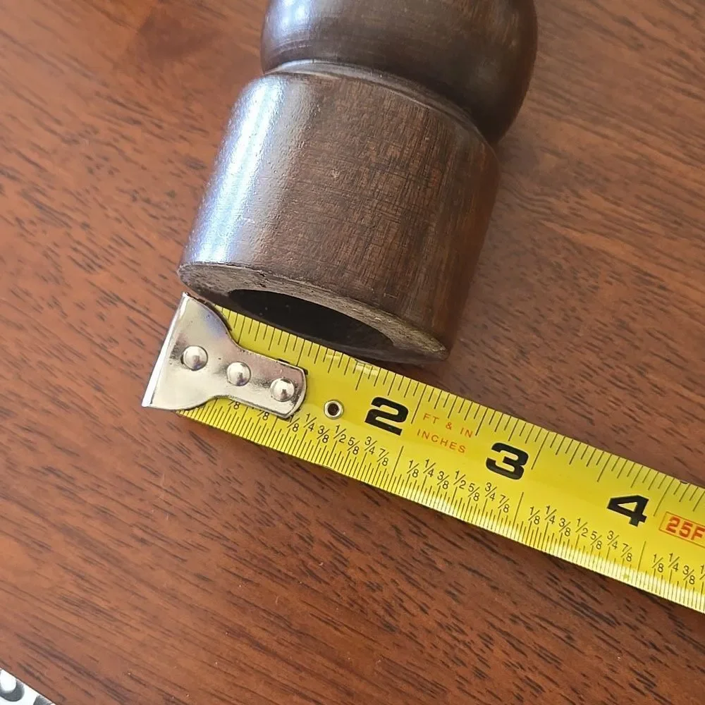 Vintage Goodwood Dark Wood Pepper Grinder Salt Shaker 8